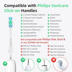 Gum Care Replacement Heads for Philips Sonicare, Electric Toothbrush Replacement Heads for Adults, Soft Bristles, White 10 Pack