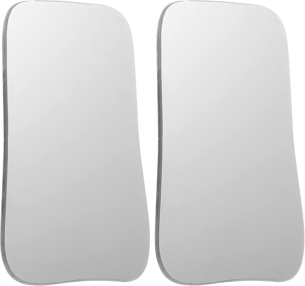 EXCEART 2pcs Intraoral Mirrors 2 Sided Pofessional Occlusal Photographic Mouth Mirror Dental Photo Reflector Glass Mirrors Tools for Clinic Doctor Silver