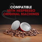 Italian Coffee for Espresso Lovers capsules compatible with Nespresso Original machines (100 Crema regular pods, 100 Count (Pack of 1))