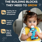 Li'l Hala Foods - Baby Meat Pouches - Toddler Meals with Meat – Protein & Healthy Fats Puree – No Hormones – 6+ Months – 3.5 oz (12 Pack) (12 Pack Variety)