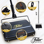 Fuller Brush 17027 Electrostatic Carpet & Floor Sweeper - 9" Cleaning Path - Lightweight - Ideal for Crumby Messes - Works On Carpets & Hard Floor Surfaces - Black