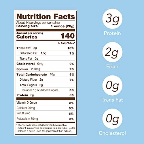FERIDIES Five O'clock Crunch Honey Cheddar Snack Mix with Premium Virginia Peanuts, 14 Ounce (Pack of 1) Honey Cheddar Mix