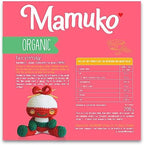 MAMUKO Organic Porridge - Rice Porridge with No Added Sugar, Milk & Preservatives - High Fiber Porridge Developed with EU Experts - Healthy Porridge Ideal for Little Ones from 4+ Months - 12 Servings