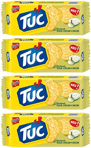 Lu Tuc Cracker Sour Cream & Onion From France 100g Pack of 4