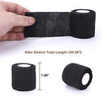 Self-Adhesive Cohesive Wrap Bandage Flexible Stretch Tape Athletic Strong Elastic First Aid Tape for Wrist, Ankle Sprains, Swelling 6 Packs, 2Inch X 5Yards