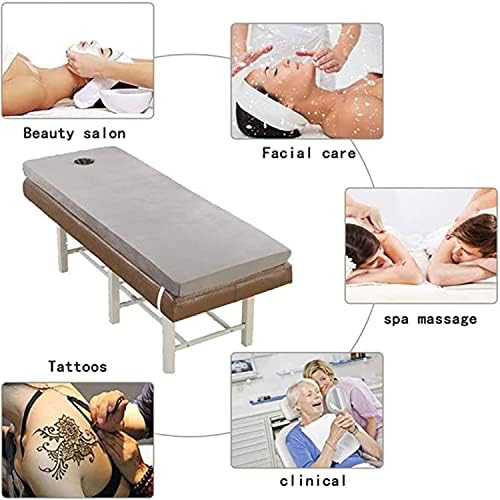 KKCD Lash Bed Cushion Topper Non-Slip Beauty Salon Mattress with Elastic Bands Plush Massage Table Mattress Pad with Square Head and Face Breath Hole 3cm/6cm Thickness,Camel 6cm,70x185cm