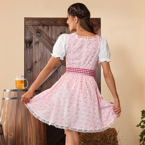 Zhitunemi Oktoberfest Outfits Women Costumes: German Dirndl Dresses Women Bavarian Beer Festival Party Wurstfest Celebrations