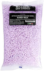 Waxness Spa Choice Purple Jasmine Demi Creamy No Rosin Waxing Kit with 2.2 Lb / 1 Kg Wax Bag