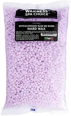 Waxness Spa Choice Purple Jasmine Demi Creamy No Rosin Waxing Kit with 2.2 Lb / 1 Kg Wax Bag