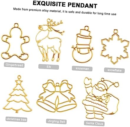 ABOOFAN 40 pcs christmas pendant charms christmas charms jewelry making Preserve color christmas tree crafts