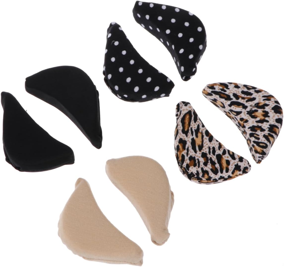 Ipetboom 8pcs Breathable Sponge Shoe Filler Soft Sweat-Absorbent Inserts for Comfortable Fit Suitable for Men Women Includes Spot and Skin Patterns