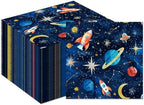 40Pcs Outer Space Party Napkins Solar System Galaxy Paper Napkins Planet Theme Party Napkins Astronaut Dinner Paper Napkin Rocket Ship Disposable Partys Napkin Solar System Napkin Party Decorations