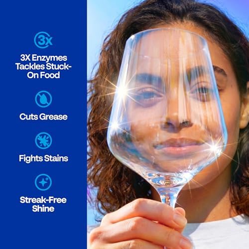 Earth Breeze Dishwasher Detergent Tablets, 60 Count, 100% Plastic-Free Tablets, Free & Clear with No Harsh Chemicals, 3-in-1 Triple Enzyme Formula, Eco-Friendly Dish Washing Pods, HE Safe, Made in USA