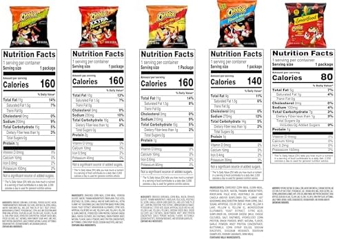 Cheetos Cheese Flavored Snacks, Flamin' Hot Mix Variety Pack, (Pack of 40)