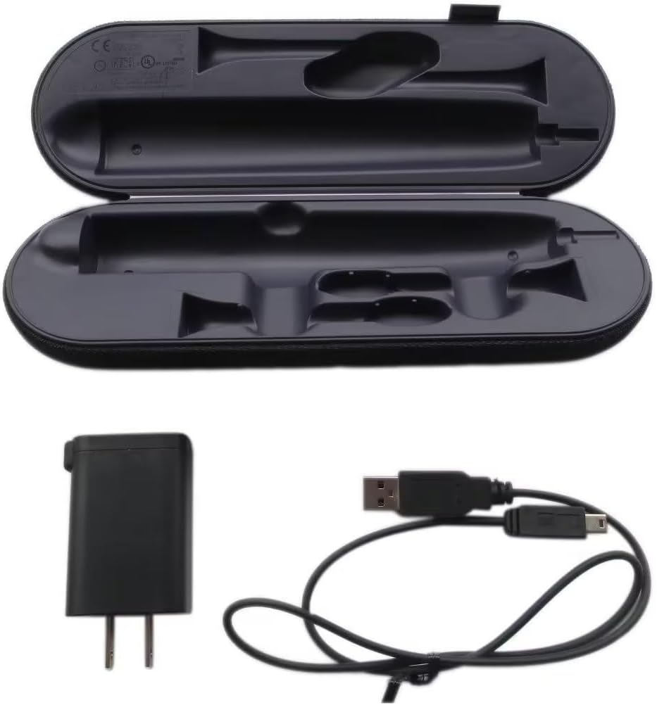 HX9210 HX9200 Travel Charger Case w/AC Charer+US Cable for Philips Sonicare DiamondClean HX9340 HX9350 HX9382/HX9342/HX939L Toothbrushes