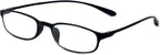 Calabria 718 Flexie Oval Reading Glasses Men/Women Bendable Single Power Readers Flexible Lightweight Durable TR-90 Frame