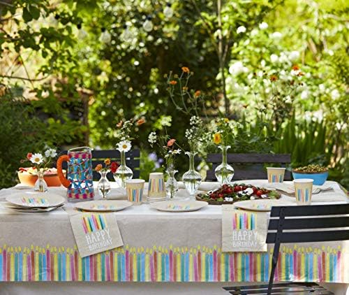 Kraft Talking Tables Birthday Party Paper Napkins ZERO PLASTIC ,33CM, 20PK