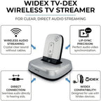 Widex TV-DEX Wireless TV Streamer for Hearing Aids Audio Streaming with Lip-Sync Precision – Direct Connection for Clear Sound – Compatible with Widex Hearing Aids