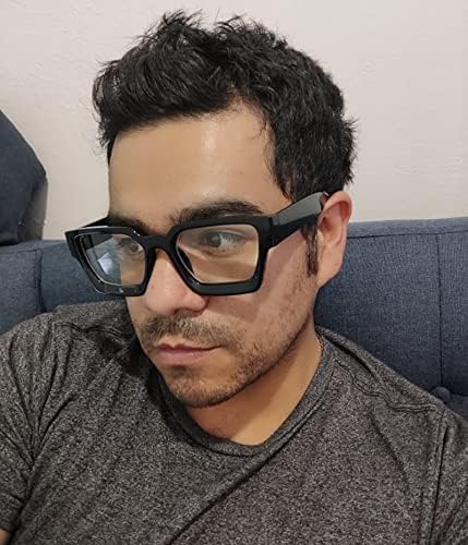 EYLRIM Thick Square Frame Blue Light Glasses for Women Men Non Prescription Computer Eyeglasses