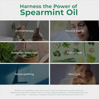 Viva Doria Spearmint Essential Oil, 100% Pure, Natural Essential Oil, Mentha Spicata Variety, Undiluted, for Aromatherapy | Food Grade, 30 mL (1 Fluid Ounce)