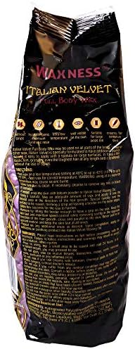 Waxness Italian Velvet Hard Wax Beads 2.2 lb (1 kg) – Premium Synthetic Rosin-Free Stripless Wax with Multidirectional Formula for Full Body and Large Areas, Professional Use – Made in Italy