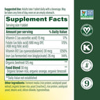 MegaFood Blood Builder Iron Supplement for Women & Men - Increase Iron Levels Without Side Effects - Combats Fatigue - with Vitamin B12, Folic Acid & Vitamin C for Absorption - Vegan - 30 Tablets