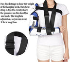 ROM Hinged Elbow Brace Adjustable Elbow Splint,Post OP Arm Immobilizer with Shoulder Sling Stabilizer,Cubital Tunnel Syndrome Physical Therapy and Recovery,for Sleep and Work,Right