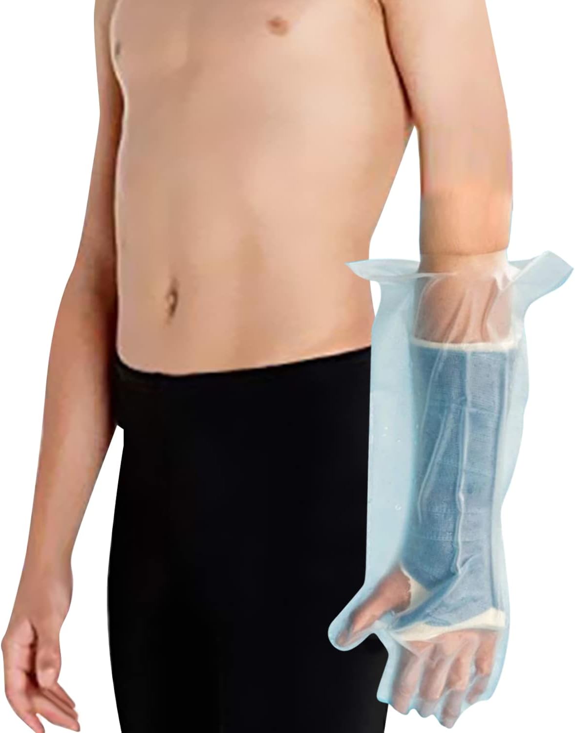 Waterproof Child Half Arm Cast & Bandage Protector, Reusable, Safe for Pool, Bath, & Shower, Small HALF Arm (A17) Covers Kid's Small Hand, Wrist, Forearm, Made in USA