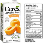 Ceres 100% All Natural Pure Fruit Juice Blend, Peach - Gluten Free, Rich in Vitamin C, No Added Sugar or Preservatives, Cholesterol Free - 33.8 FL OZ (Pack of 1)