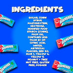 Airheads Candy Mini Bars, Blue Raspberry Flavor, 80 Pieces Bulk Bag, Individually Wrapped Non-Melting Chewy Fruit Taffy, Gluten Free, Perfect for Birthdays, Parties & Pantry (2 lbs)