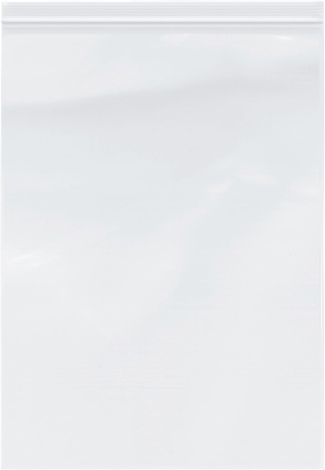 Plymor 13" x 18" (Case of 500), 4 Mil Heavy Duty Zipper Reclosable Plastic Bags