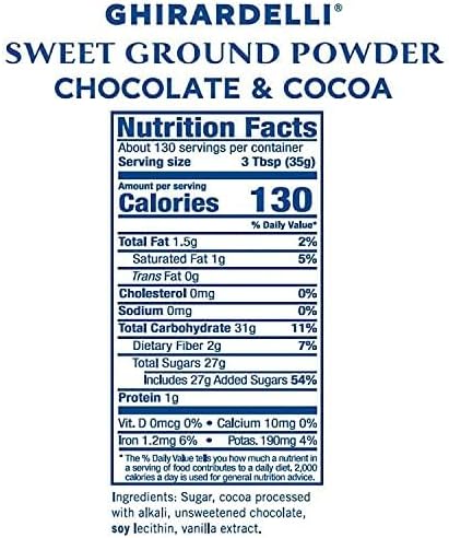 Ghirardelli Chocolate Sweet Ground Chocolate & Cocoa Beverage Mix, 10-Pound Package