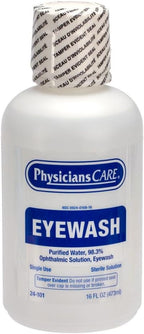 PhysiciansCare Eye Wash Solution, Sterile Isotonic Buffered Solution for Flushing & Irrigating Eyes, 16-oz Bottle
