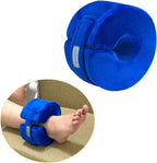 Zelen Foot Elevation Pillow Heel Ankle Elevator Wedge Foot Support Pillow Medical Ankle Cushion Feet Leg Rest for Bed Sore Pressure Ulcer Sleeping Elevated Foam Surgery Recovery (Blue, 1 PCS)