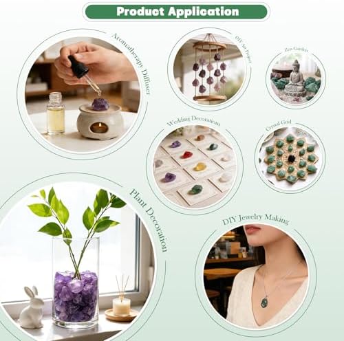rockcloud 1 lb Natural Crystals Raw Rough Stones for Cabbing,Tumbling,Cutting,Lapidary,Polishing,Reiki Crytsal Healing,Striped Agate