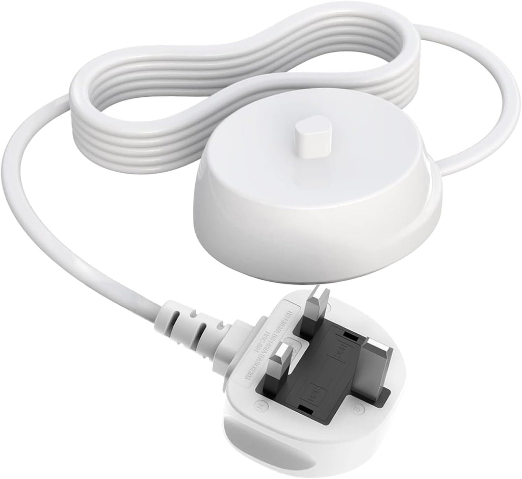 Replacement Charger Base for Oral B Electric Tooth Brush,Travel Charger Adapter UK for Oral-B Pro 650/3500/2500 Smart Kids Vitality Genius X iO2 iO3 iO4 iO5 iO6, 3757 Charging Dock,1.2M/4ft Cable
