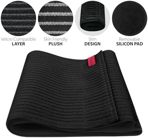 ORTONYX Premium Umbilical Hernia Belt for Men and Women / 10.25" Abdominal Binder With Hernia Support Pad - Navel Ventral Epigastric Incisional and Belly Button Hernias - Black OX5241-10-S/M