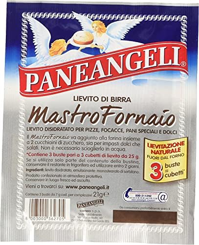Paneangeli Lievito di Birra Mastro Fornaio Brewer's Yeast 0.74oz 21gr, Pack of 6