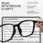 NOVIVON Active‑Fit Reading Glasses for Men - Blue Light & UV Protective Readers with Bonus Case & Cloth