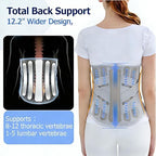 TESETON Back Brace for Lower Back Pain Men Women,Lumbar Support Belt with 3-Layer Adjustable Straps,Breathable Mesh for Herniated Disc,Sciatica,Scoliosis WT05-L
