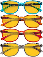 Eyekepper Ladies Reading Glasses - 4 Pack Large Square Readers for Women