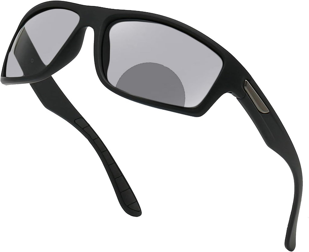 Sports Transition Readers Sunglasses Wrap Around Readers Photochromic Bifocal Reading Glasses For Men and Women