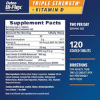 Osteo Bi-Flex Triple Strength Glucosamine Chondroitin Supplement with Vitamin D, Improve Joint Function, Support Bone Health, 120 Coated Tablets