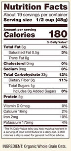 Bob's Red Mill Organic Old Fashioned Rolled Oats, 32oz (Pack of 4) - Non GMO, Whole Grain, Vegan, Kosher