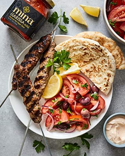 Mina Harissa Mild Sauce, Homestyle Moroccan Red Pepper Harissa Paste, 10 Oz - Harissa Sauce with Tangy Twist, Excite Your Senses with Mina Mild Harissa Seasoning