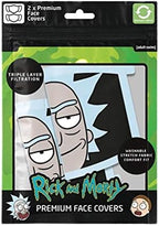 Official Rick & Morty Rick Face Masks (2 Pack)