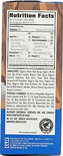 Clif, Bar Chocolate Chip, 2.4 Ounce, 6 Pack