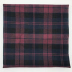 Burgundy Red and Navy Blue Scottish Plaid Fabric for Sewing Highland Kilt Suit 5oz/yd² Polycotton (1 Yard Pre-Cut, 57" Wide)