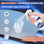 PRAZISCHUTZ Adhesive Remover Spray for Stickers, Labels, Tape, Gum, Tar, Powerful Formula Safe on Floor, Glass, Car, Tile, Wood, No Residue, with Scraper & Towel for Home, Office, Car - 150ml/5oz