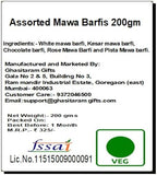 Ghasitaram Gifts Rakhi Gifts for Brothers Rakhi Sweets - Assorted Mawa Barfis (200 GMS) with Beads Rakhi